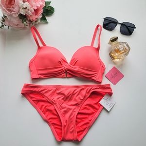 Kate Spade Bright Peony Pink Cruise 2020 Bikini Set Both Size XS - New With Tags